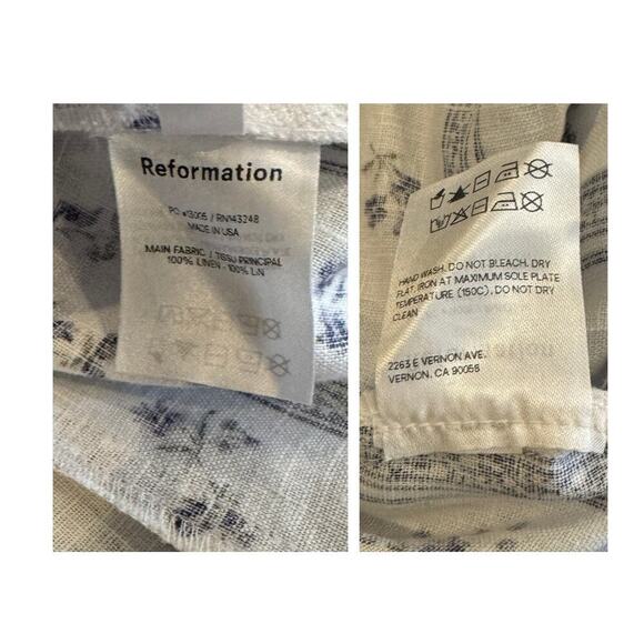 NWT Reformation Veronika Linen Dress Size Small - Picture 9 of 11